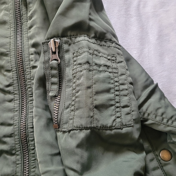 SIWY Army Green Bomber Jacket - Picture 8 of 16